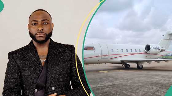 Davido celebrates billionaire dad Adedeji Adeleke as he acquires 3rd private jet for family’s hangar