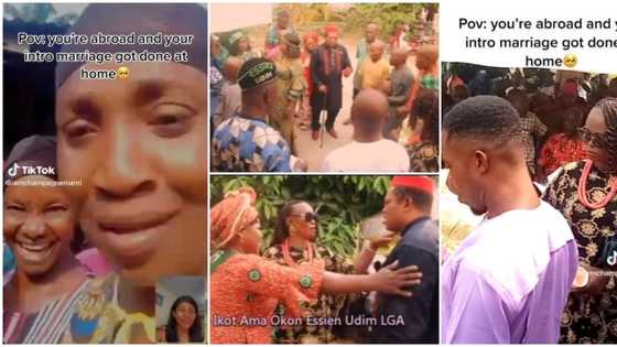 Represented by her parents: Nigerian lady abroad holds wedding intro in Akwa Ibom, video trends