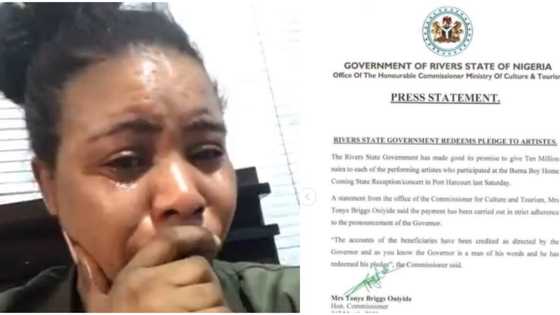 All my years of struggle are over: Kessydriz breaks down in tears as Governor Wike fulfils N10m pledge