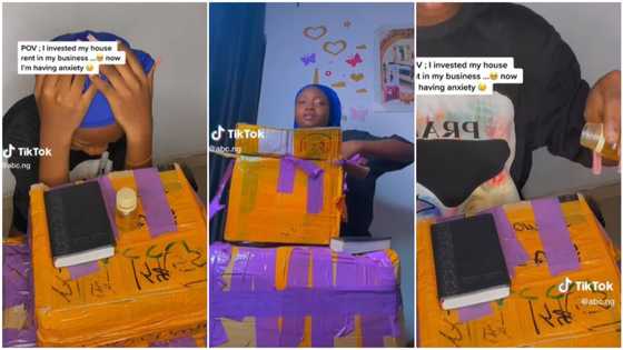 "Good luck to you": Nigerian lady invests house rent into business, cries out to God in prayer, video trends