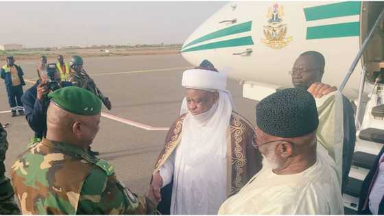 Coup: ECOWAS Envoy Abubakar, Sultan arrives Niger Republic, photos, details emerge