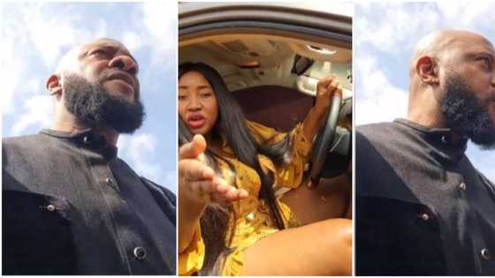 "You've to take My permission": Yul Edochie viciously drags 2nd wife Judy Austin Out of his car In viral clip