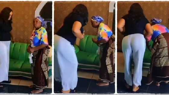 Mother in-law shows son's wife pepper, beats her thoroughly in waist dance, video causes stir online