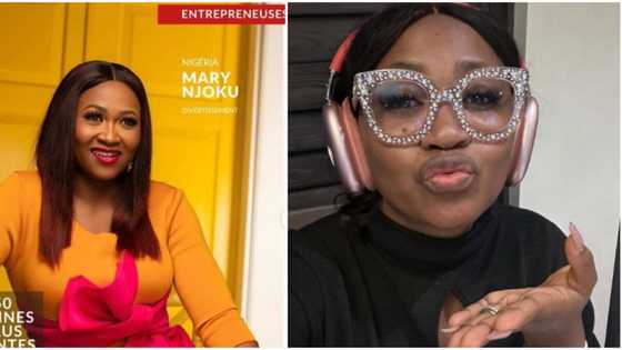 "Mile 2 born Nsukka girl": Actress Mary Njoku writes as she lands Forbes Afrique cover, fans congratulate her