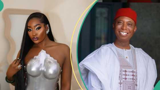 “Ned Nwoko I dey here”: Curvy woman makes advances at senator amid marital saga with Regina Daniels