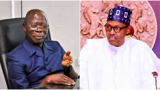 Oshiomhole makes clarification over reported fight with President Buhari