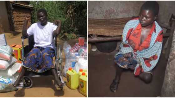 38-year-old lady who ran mad on her wedding day and can't use her legs gets huge help, video melts hearts