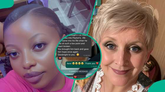 Lady who married White man displays unexpected WhatsApp message his mother sent her in morning