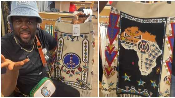 Actor Aremu Afolayan reacts as he shares video of designer skirt selling for N8m in Dubai