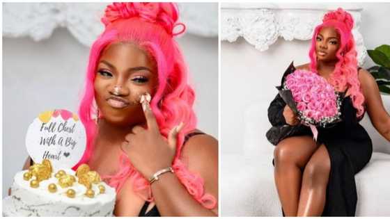 Birthday glam: BBNaija star Dorathy debuts gorgeous pink hair as she marks new age