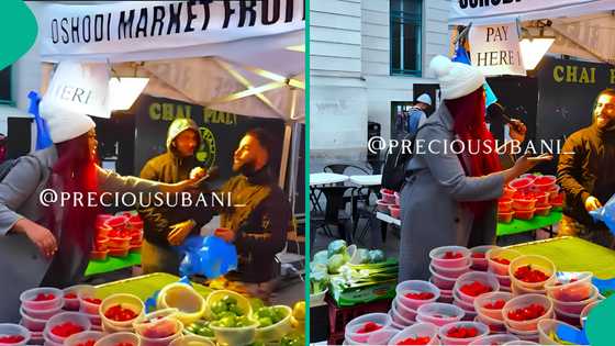 Nigerian lady visits Oshodi market in United Kingdom, its owners say everything they sell is cheap