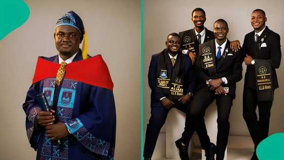 LASU graduate celebrates as he emerges best graduating student in faculty of law, wins 10 prizes