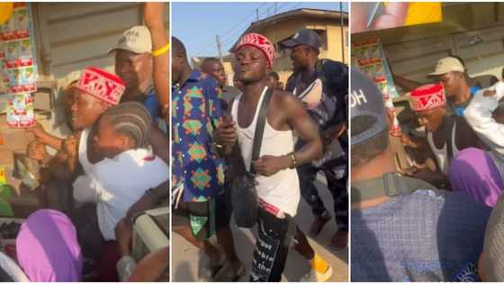 "Street celeb": Portable enters Agege market, shares foodstuff, money with women and children, video trends
