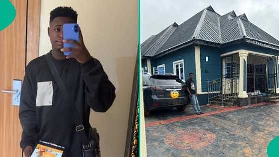 Nigerian man who acquired car and house in 2024 shows off his properties online, video inspires many