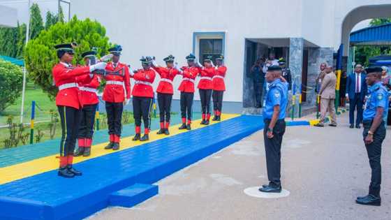 Acting IGP decorates 2 DIGs 1 day after resuming office, top APC in attendance