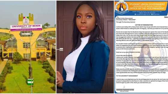 "We have failed you": UNIBEN's SUG VP Idemudia Divine tenders her resignation amid school fees hike drama