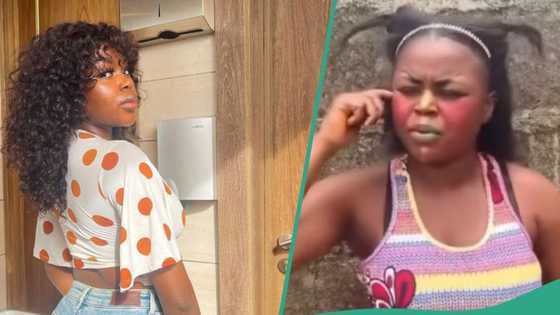 Confusion as Nigerians dig up old skit videos of SaidaBoj, drag her to filth: "Failed skit maker"