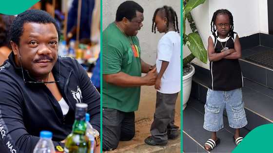 Actor Kelvin Ikeduba and 5 Naira's epic showdown over lady on movie set ignites funny reactions