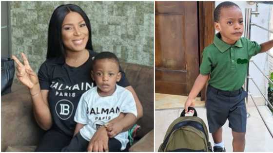 Mother's day: Linda Ikeji brags heavily about parenting skills as teacher says her son, Jayce is a kind boy