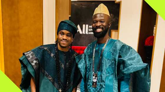 CAF POTY: Super Eagles star Ademola Lookman rocks agbada to award ceremony, fans react