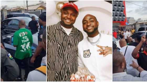 Who dem wipe? Nigerians react as Davido's police uses koboko on a fan believed to be Isreal DMW
