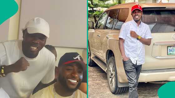 Actor Ijebu excitedly hangs out with Davido, Tunde Ednut, others in ATL, adopts Adeleke as surname