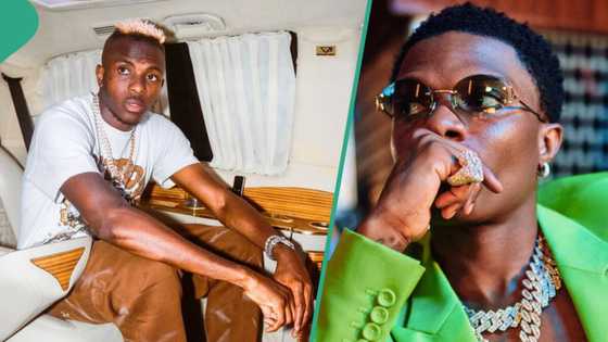 "Is Osimhen not in camp?" Footballer vibes to Wizkid's song at nightclub amid World Cup qualifiers