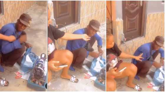 "If na man now everywhere go burst": Video of Nigerian lady using her body to 'play' with aboki causes stir