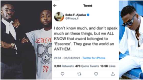 Davido’s lawyer reacts to Wizkid’s loss at the Grammys, says singer was robbed of the award, fans react