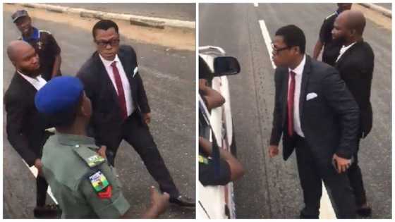 BRT violation: Trending video shows Arise TV journalist Oseni Rufai in face-off with Lagos police officers