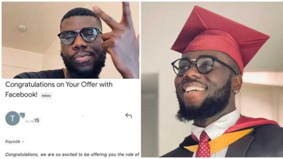 Massive celebration as Nigerian man lands job with Facebook, shares email he received, many react