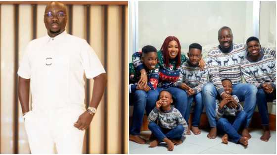 "The food look like wetin go sweet?" Obi Cubana puts billionaire status aside as he turns cook for his family