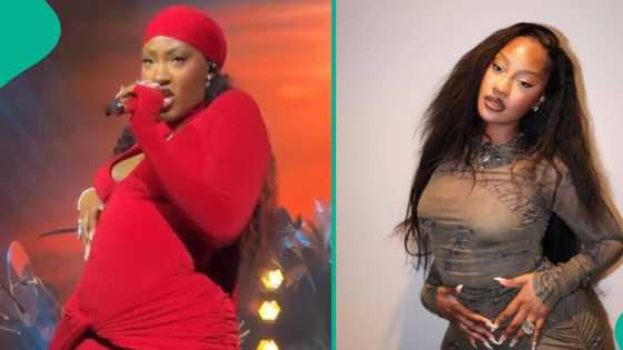 Tems causes stir as video of her dance moves on stage goes viral: “Which kain mumu dance be this?”
