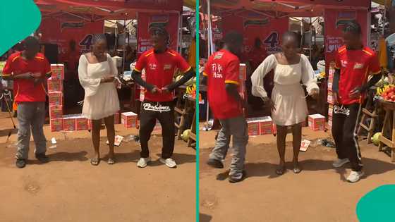 Video trends as Nigerian lady joins indomie vendors to dance energetically in street