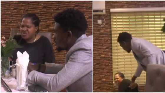 Actress Toyin Abraham recounts losing her balance and falling while on movie set, shares video