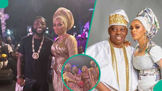 Okoya at 85: Davido performs at billionaire's party, Iyabo Ojo, Elumelu, OBJ, spotted in videos