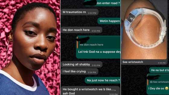 "I am done with love": Nigerian lady cries out as online lover visits her for the first time, chats surface