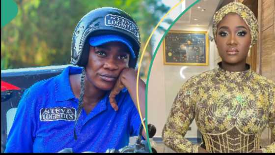 Mercy Johnson's husband raises concerns as she rides bike like an expert, celebs react to the video