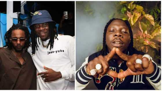 Ghanaian star Stonebwoy angry with fans on Twitter over comments on meeting Kendrick Lamar