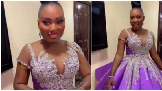 Celebrity wedding: Mo Bimpe rocks dress by Toyin Lawani for her afterparty look