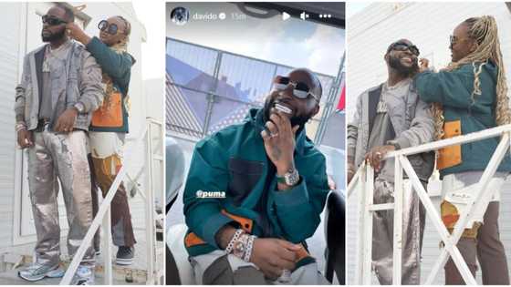 001: Jubilation as Davido returns to Instagram, shares love-up pics of him & Chioma, many gush