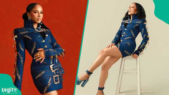 "I've been waiting for you": Adesua Etomi stuns fans with jaw-dropping photos as she marks turning 40 in style