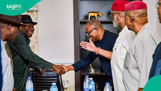 Breaking: Peter Obi, South East leaders hold closed-door meeting with Jonathan, details emerge