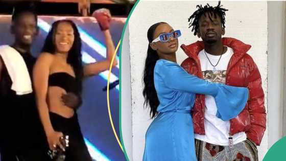 Temi Otedola and Mr Eazi mesmerise fans with a video of them rocking each other on stage