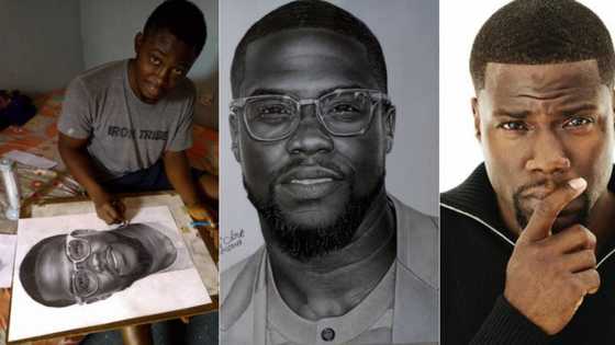 Nigerian boy who drew realistic painting of Kevin Hart is set to go international as the actor awards him a contract