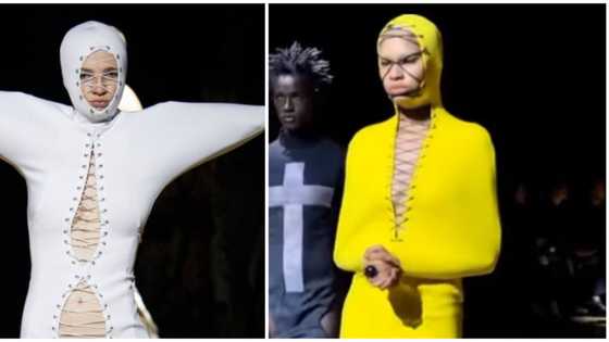 "Living in bondage collection": Reactions as Nigerian designer unveils designs inspired by criminals