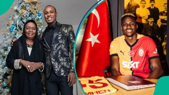 Touching moment as Odion Ighalo’s mum prayed for Victor Osimhen over his injuries