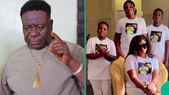 Mr Ibu's wife, 3 children remember him one year after his burial, emotional video triggers reactions