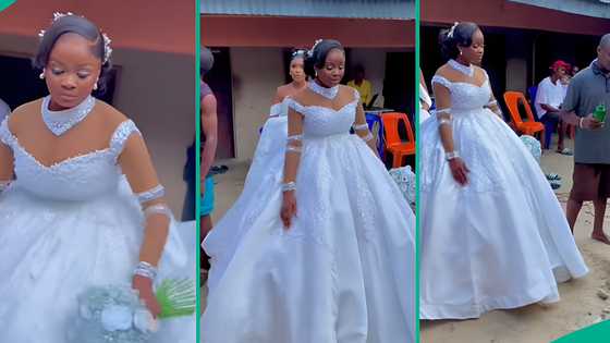 Bride insists on visiting late parents' graveside on wedding day, gets emotional after getting there