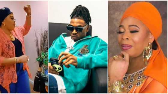 Nollywood stars react as Toyin Adewale vibes to son Mayorkun's Holy Father to mark his 28th birthday